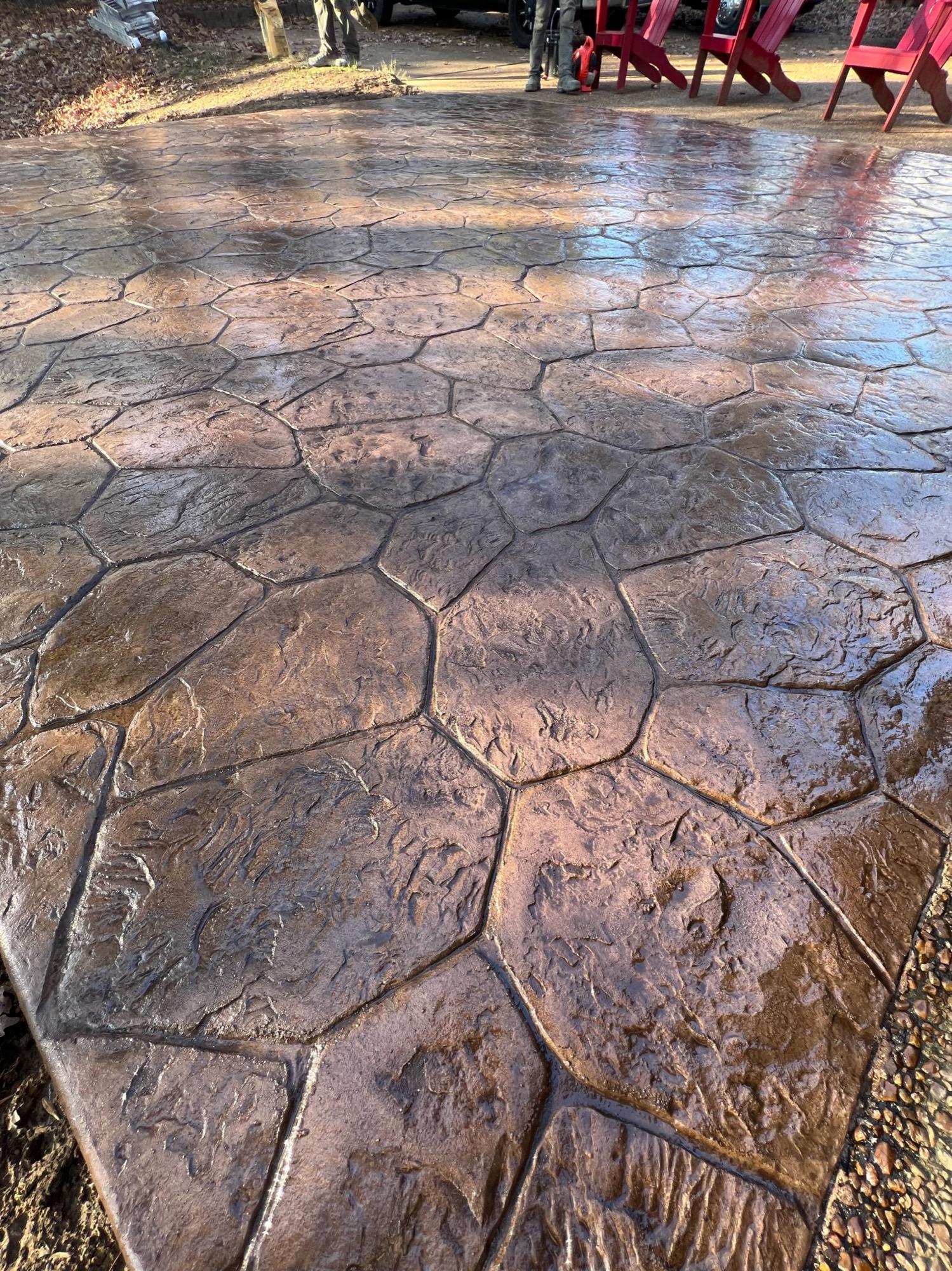 Custom decorative concrete detail — Complete Concrete TN
