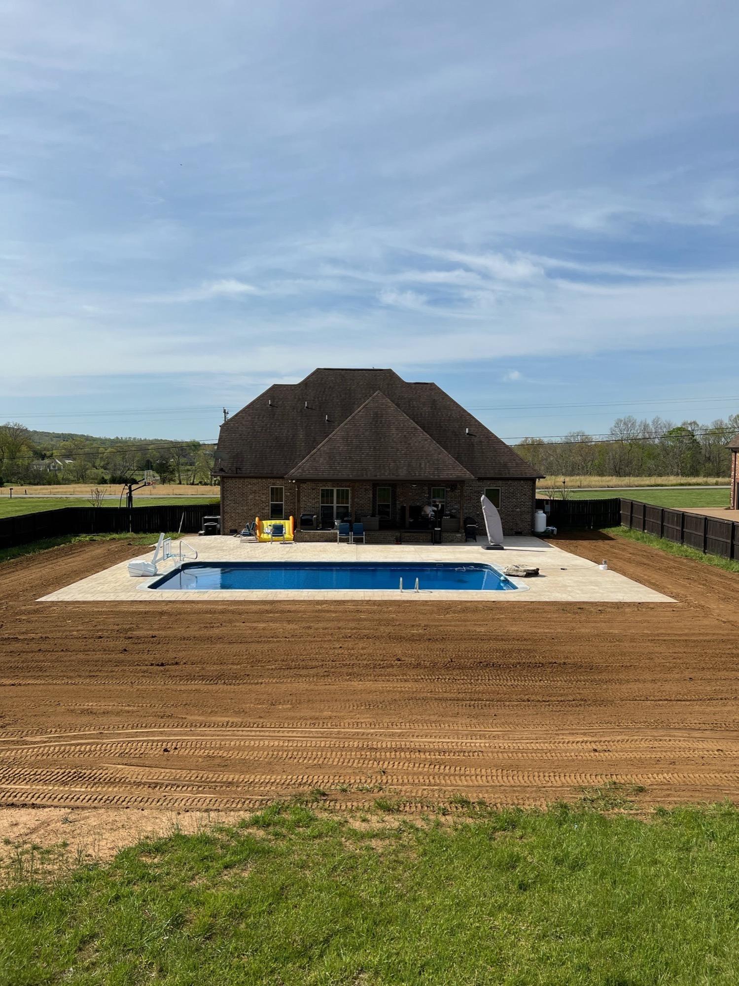 Pool deck concrete surface — Complete Concrete TN