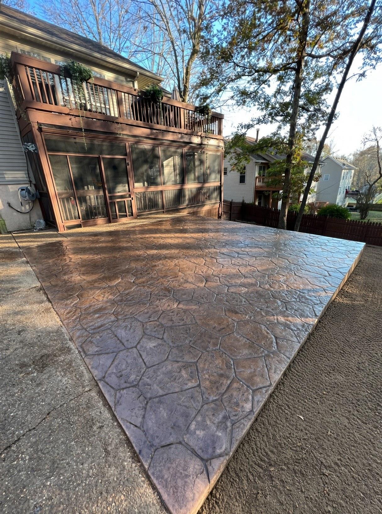 Decorative concrete outdoor space — Complete Concrete TN