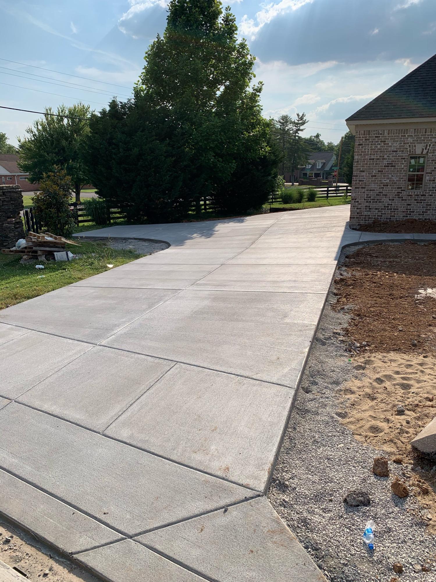 Concrete driveway with clean finish — Complete Concrete TN